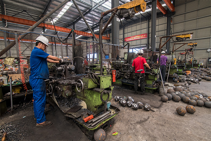 聊城网架配件车间